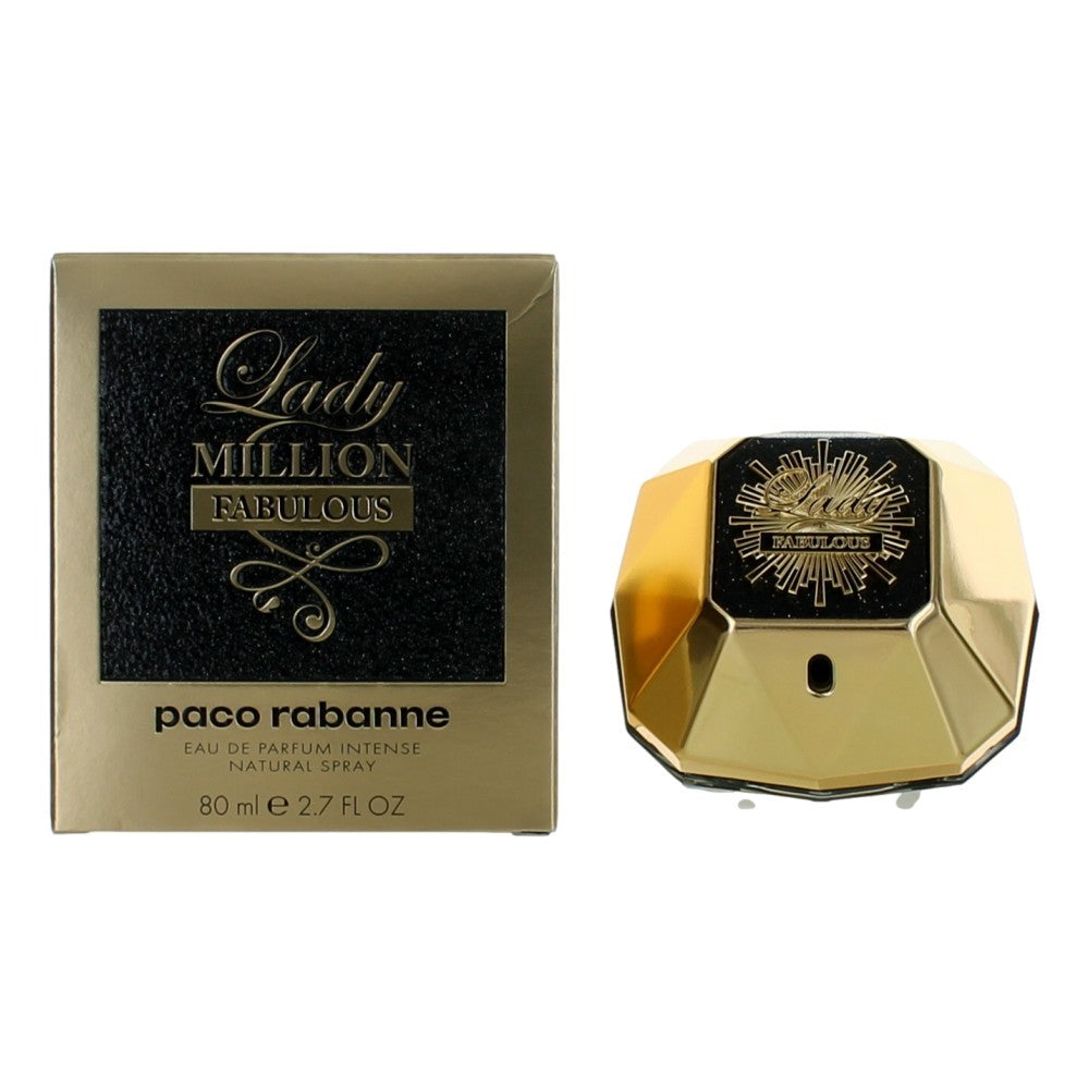 Bottle of Lady Million Fabulous by Paco Rabanne, 2.7 oz Eau De Parfum Spray for Women